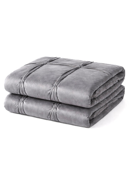The Soft Grey Pleat Quilt