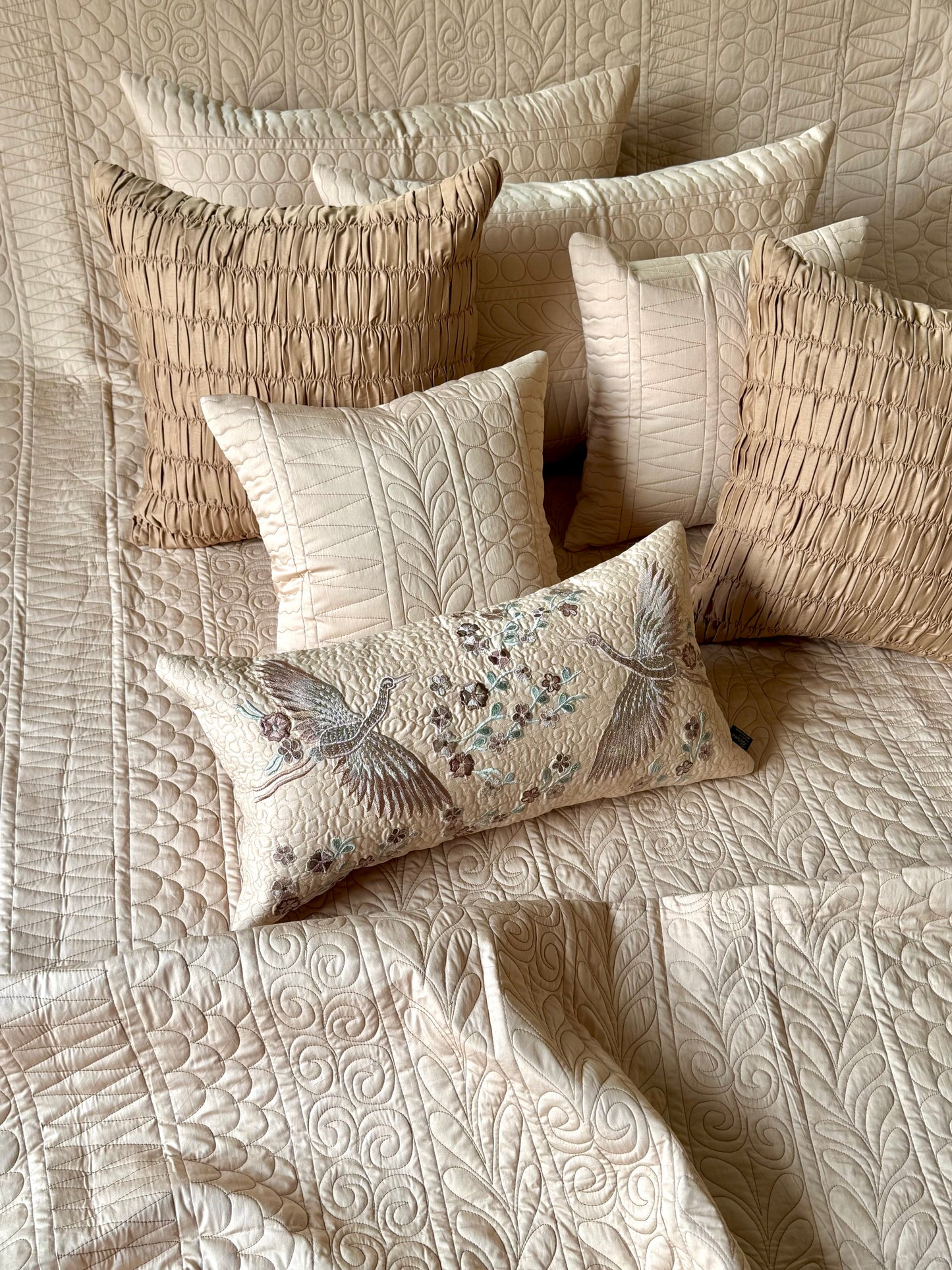 The Peach Wings Bedding Set