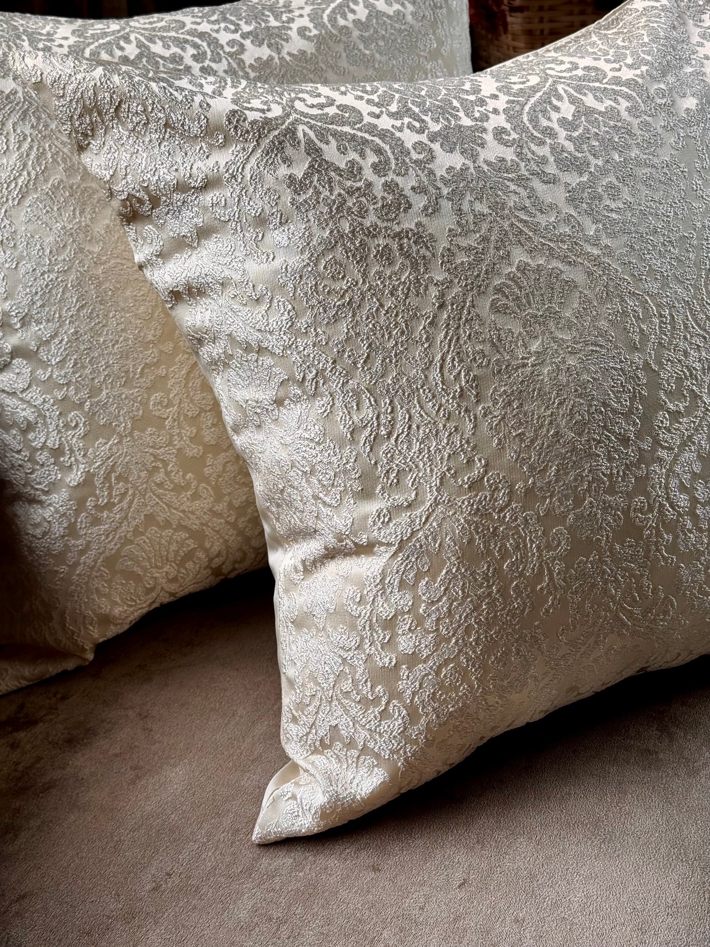 The Ivory Regal Cushion Cover