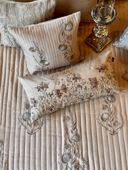 The Beige Bloomé Bedding Set