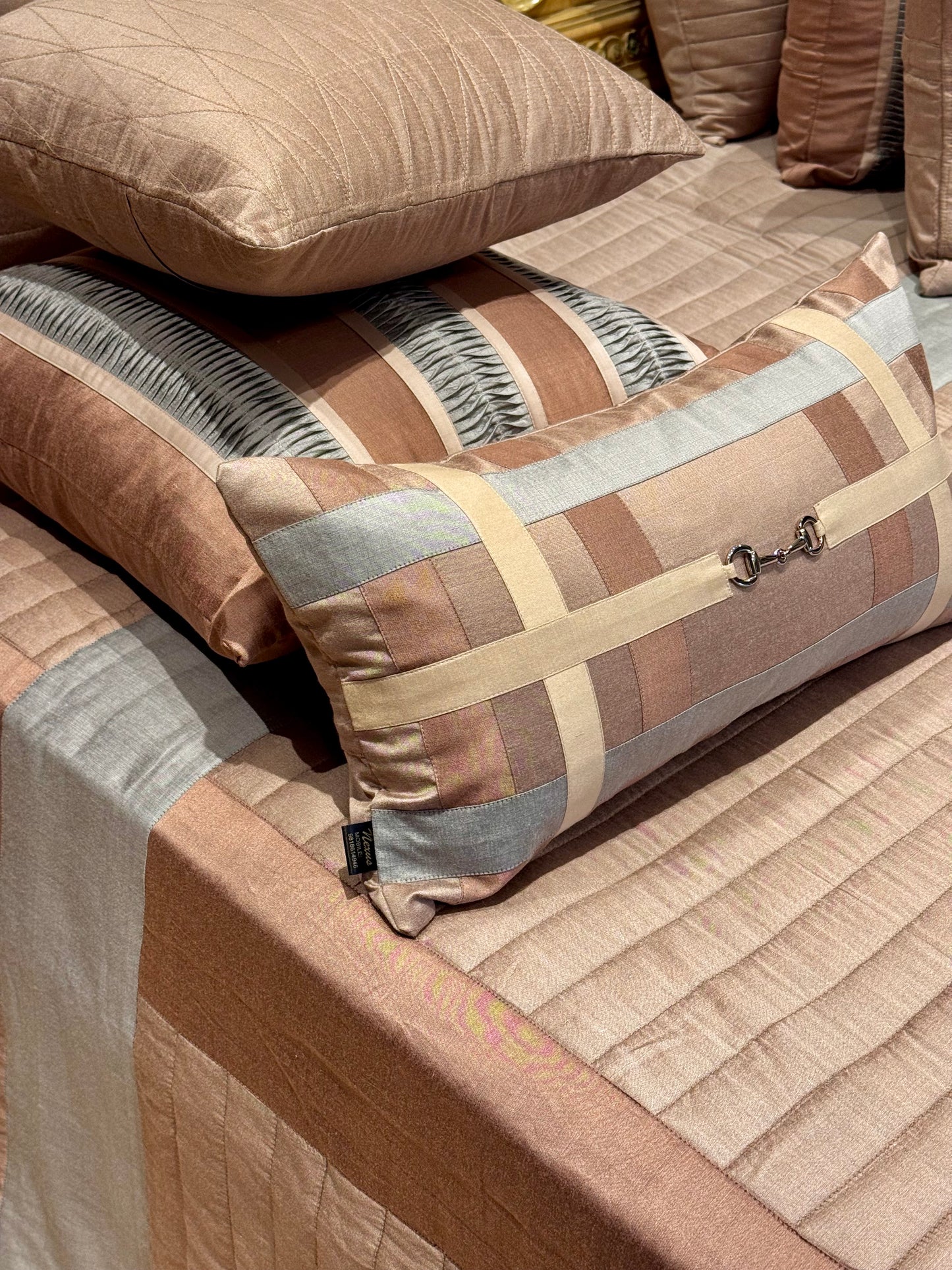 The Plum Grid Bedding Set