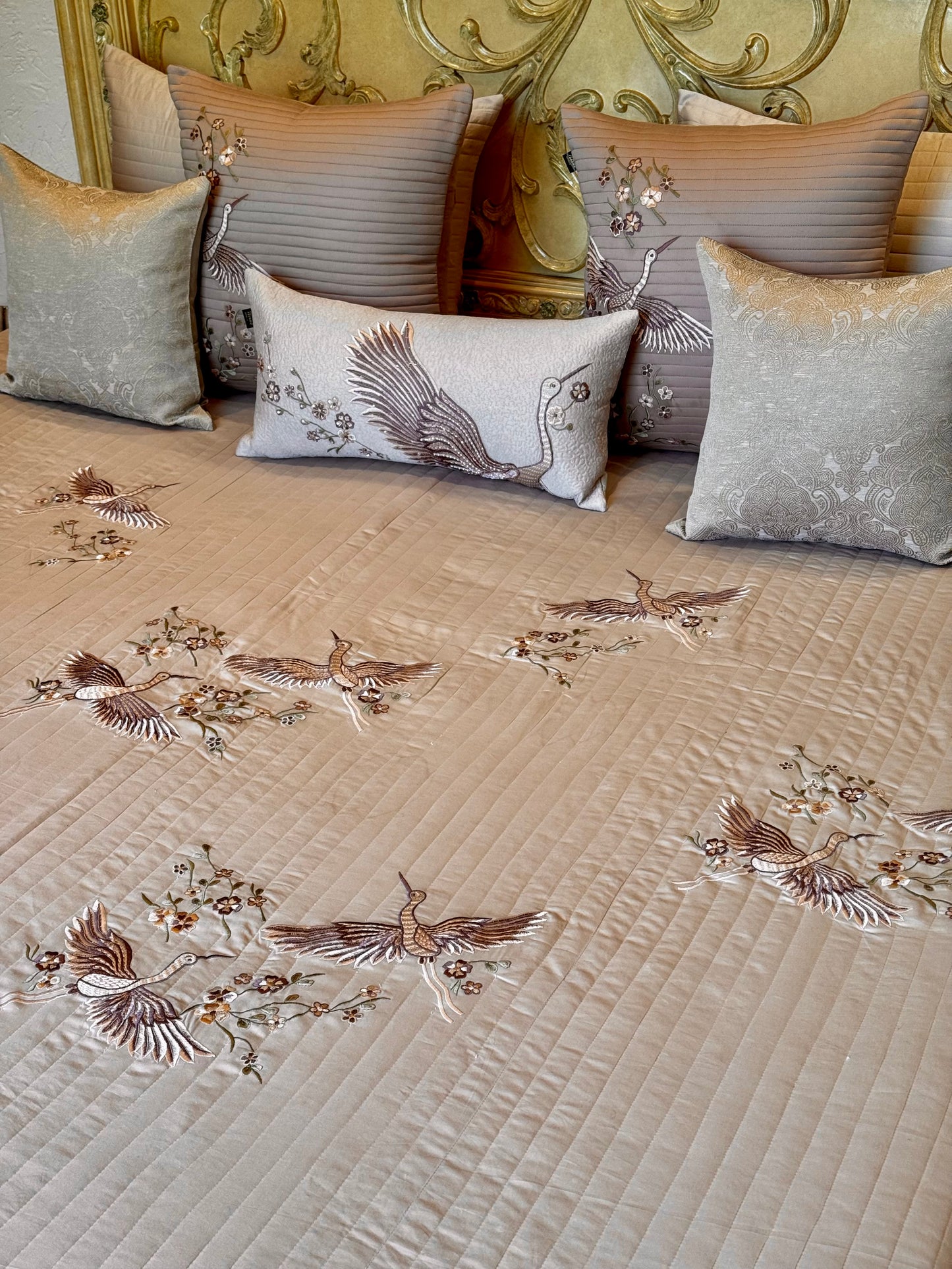 The Beige Cotton Bird Set