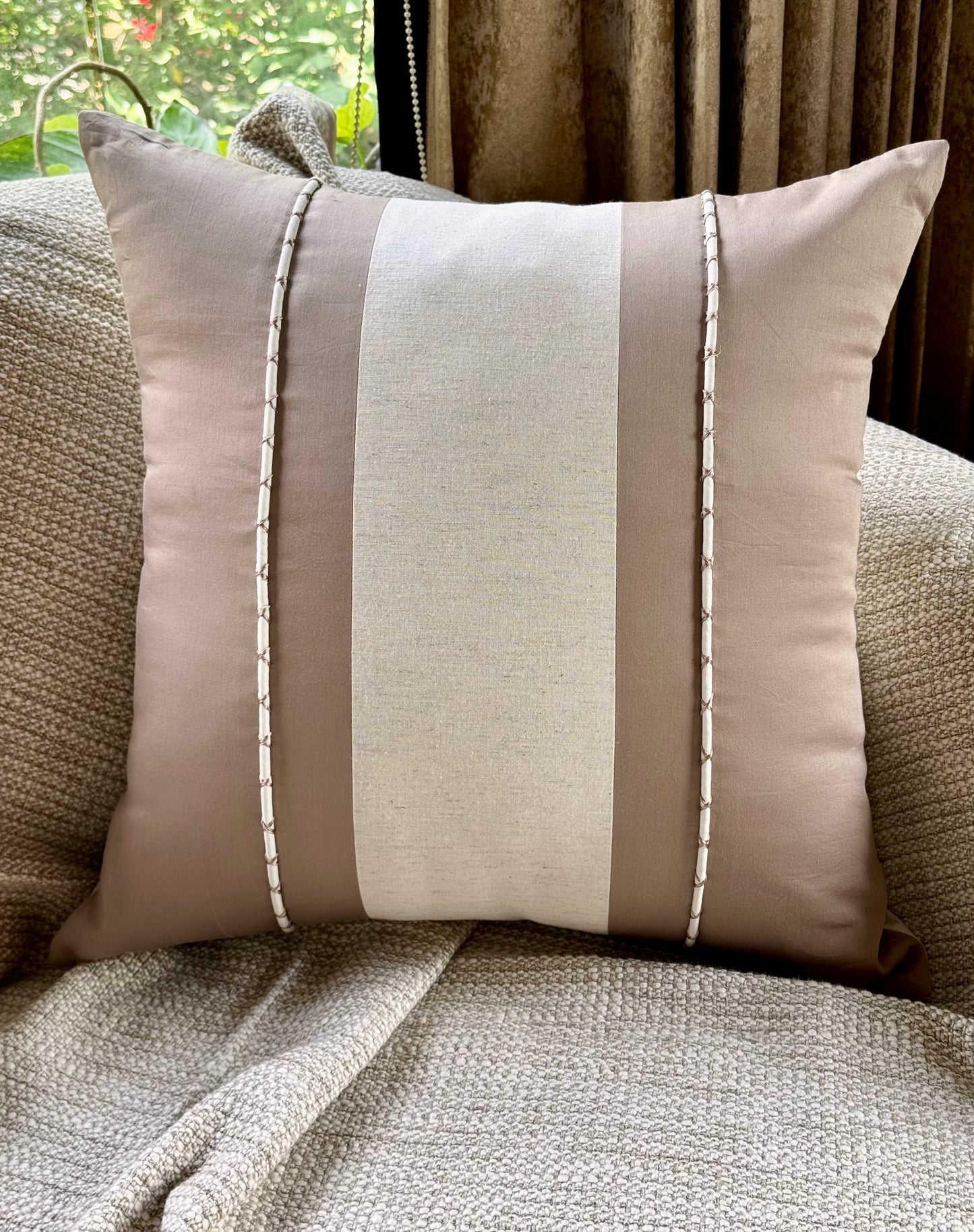 The Tranquil Stripes Cushion Cover