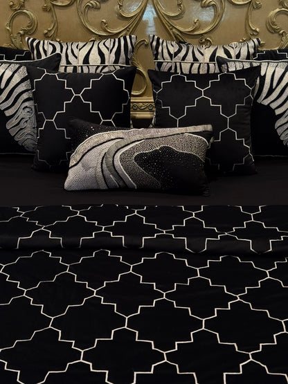 The Black Zebra Bedding Set