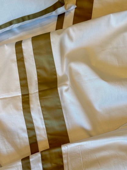 The Olive Stripe Bedsheet
