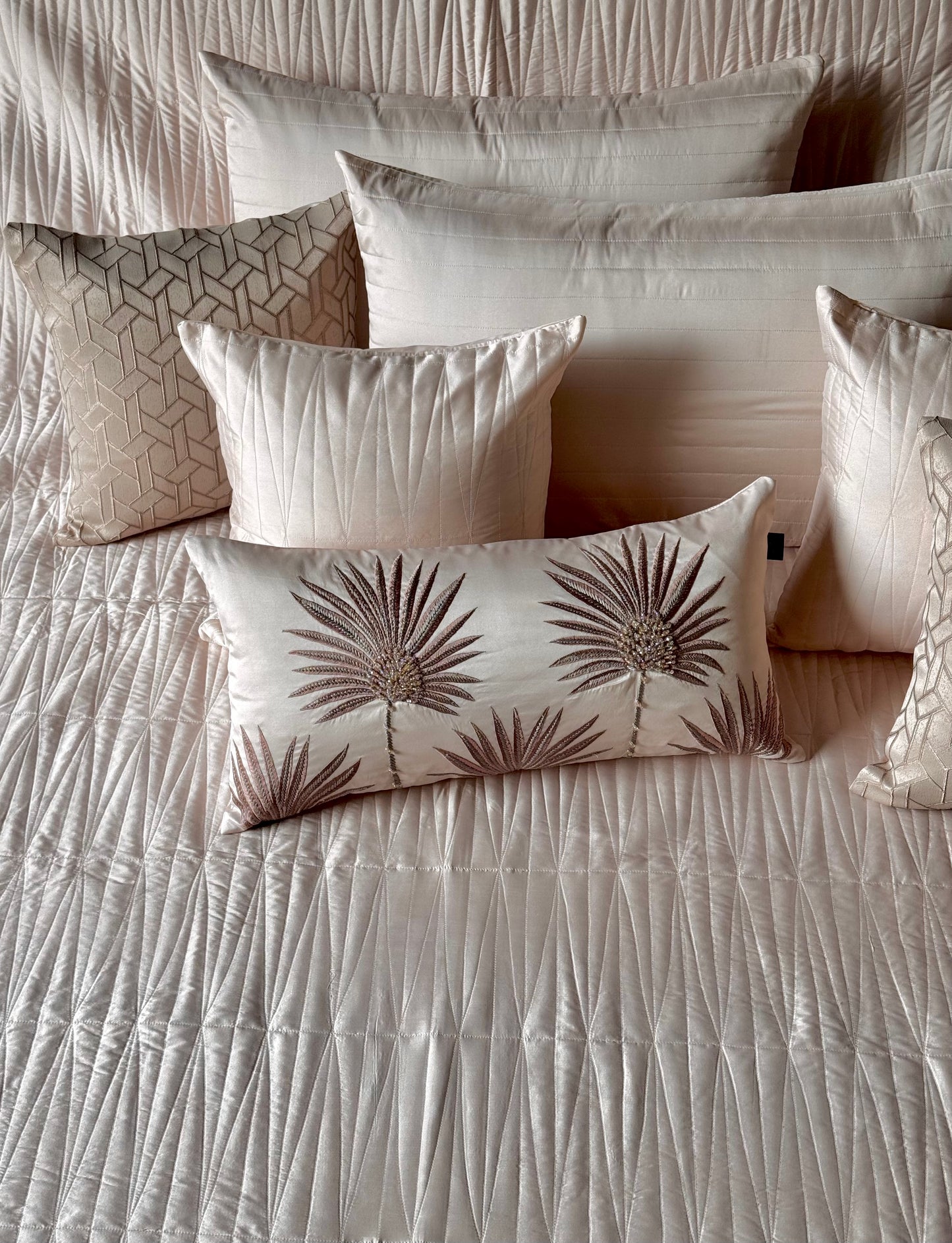 The Blush Groove Bedding Set