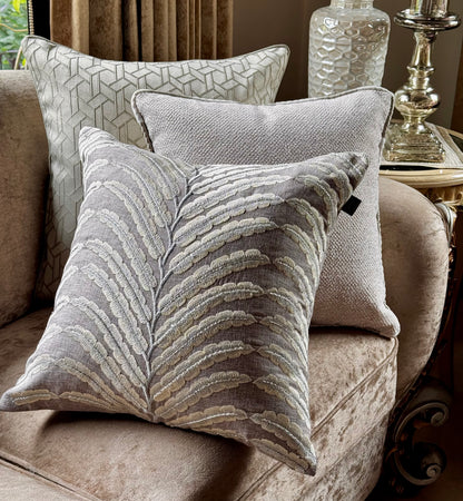 The Grey Folia Cushion Cover