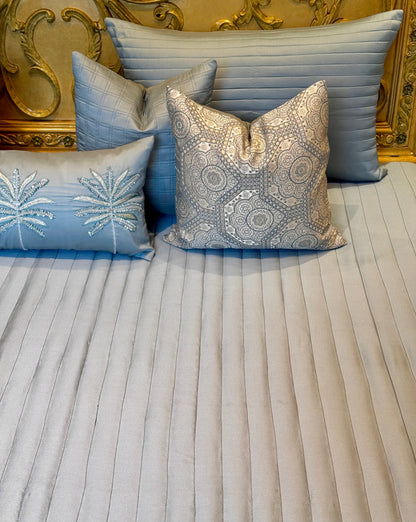 The Azure Palm Bedding Set