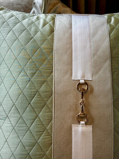 The Green Buckle Cushion Cover