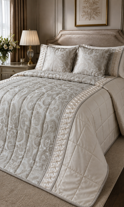 The Champagne Paisley Quilt