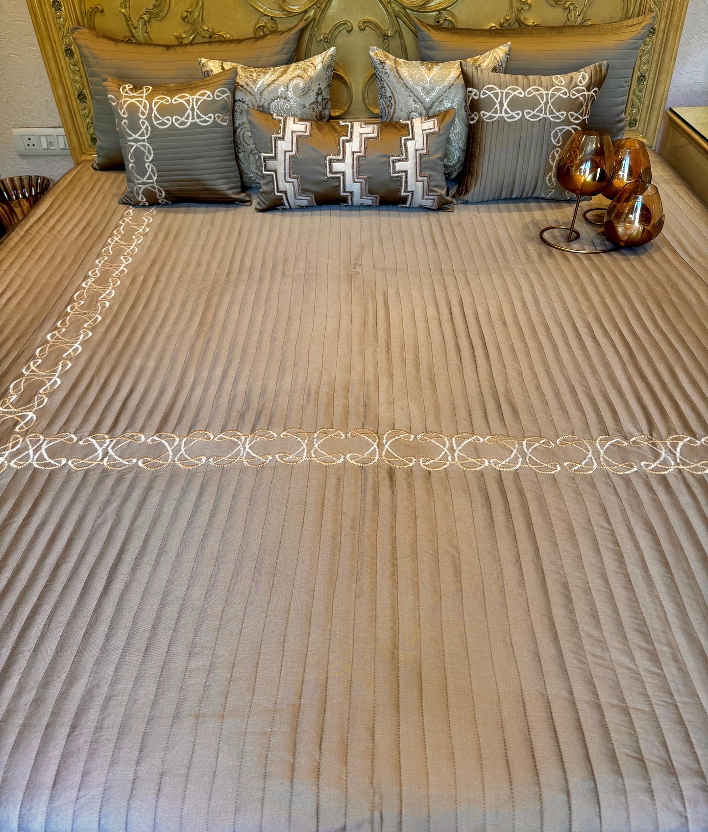 The Brown Papillon Bedding Set