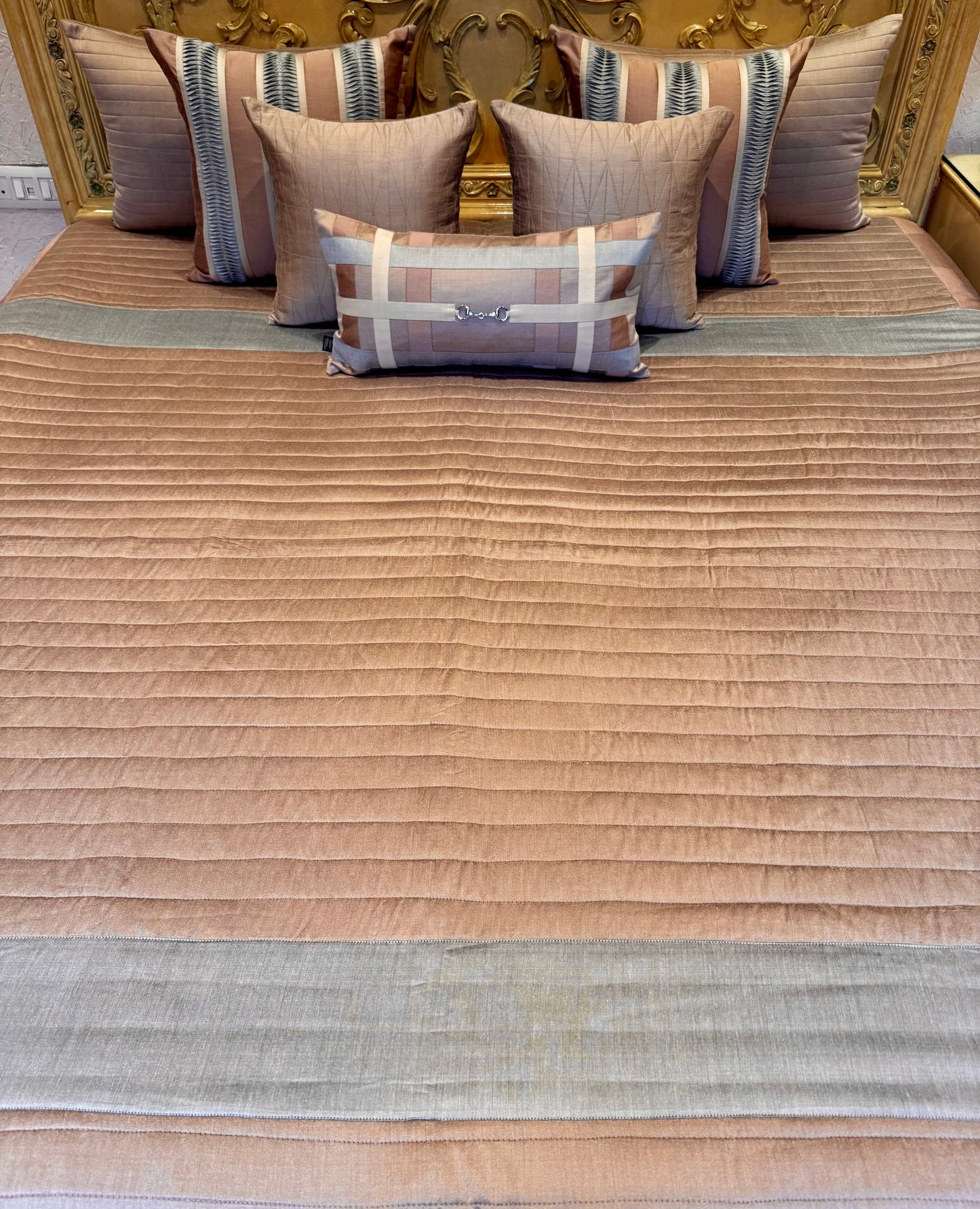 The Plum Grid Bedding Set