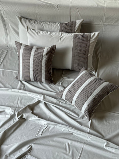 The Grey Pleat Bedsheet
