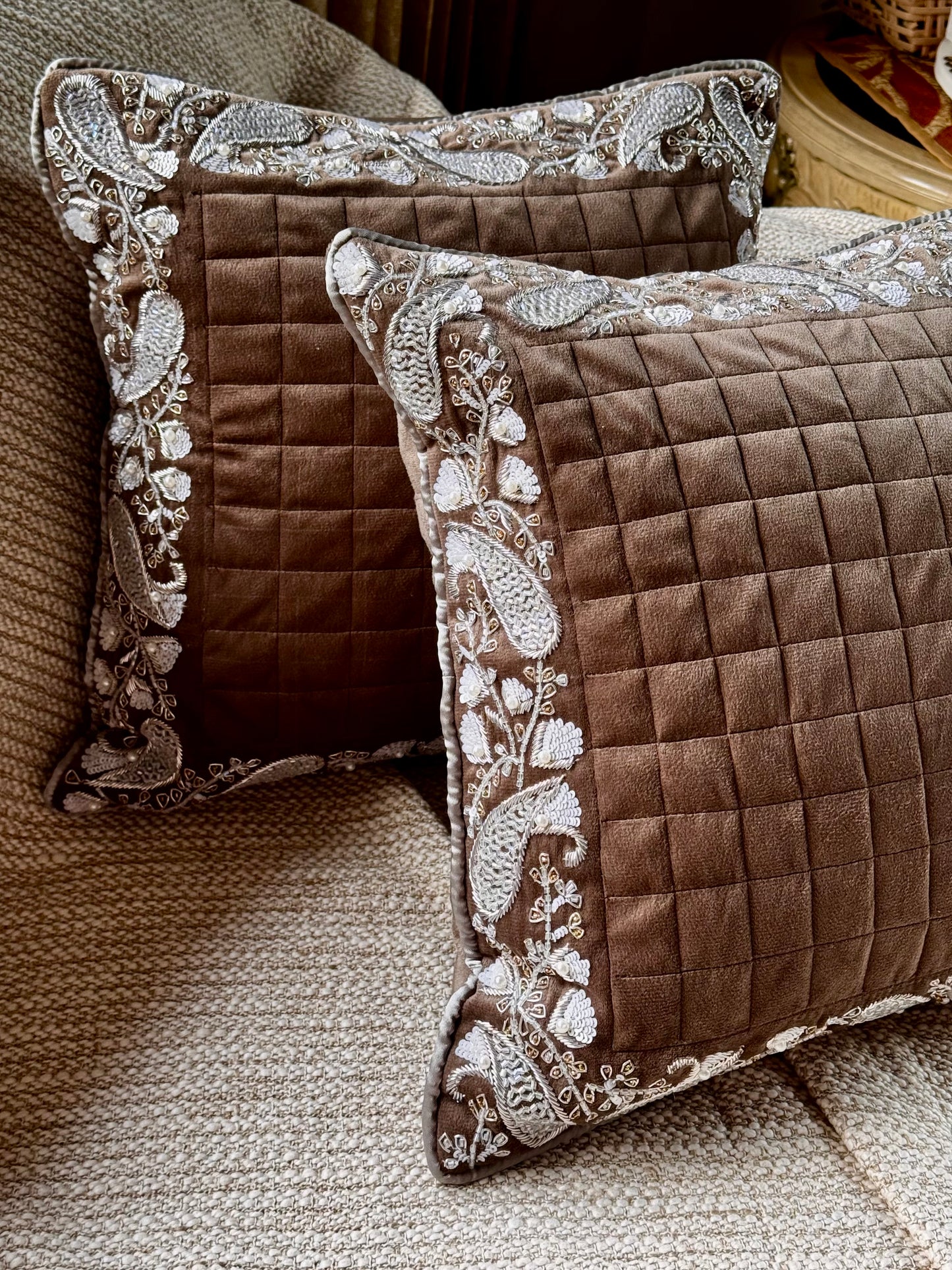 The Brown Noor Cushion Cover
