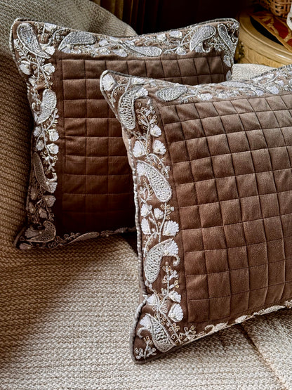 The Brown Noor Cushion Cover