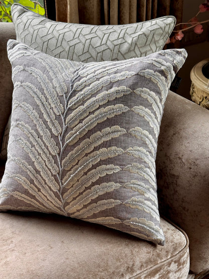 The Grey Folia Cushion Cover