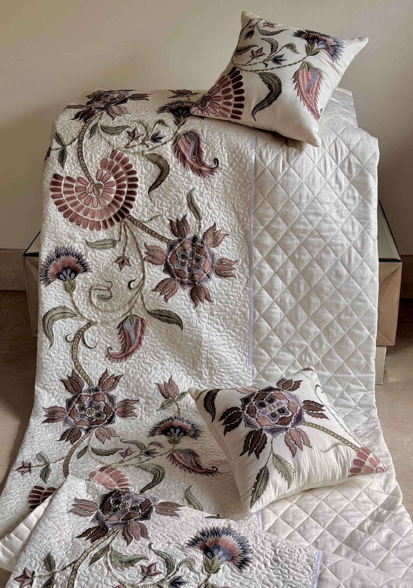 The Mughal Bloom Bedding Set