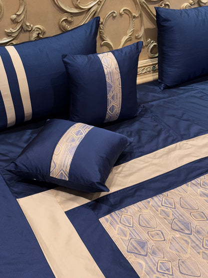 The Blue Bricks Bedspread