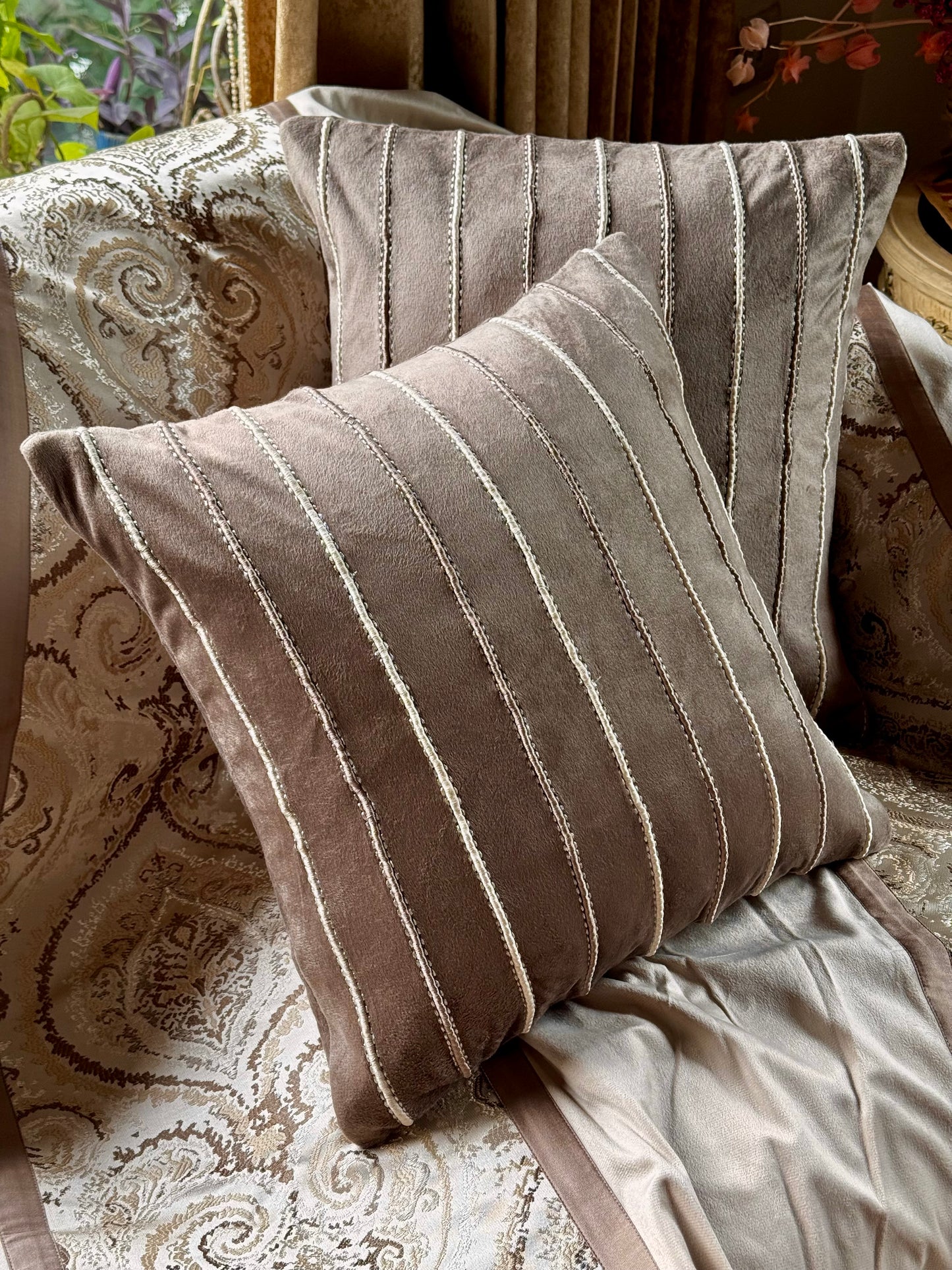The Brown Dori Cushion Cover