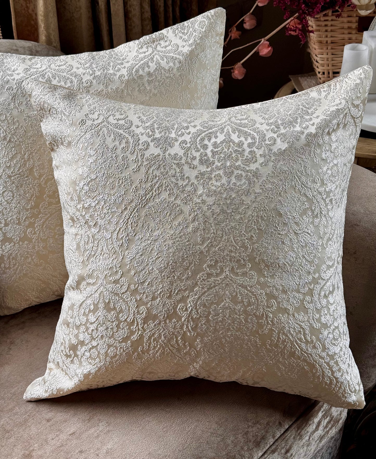 The Ivory Regal Cushion Cover