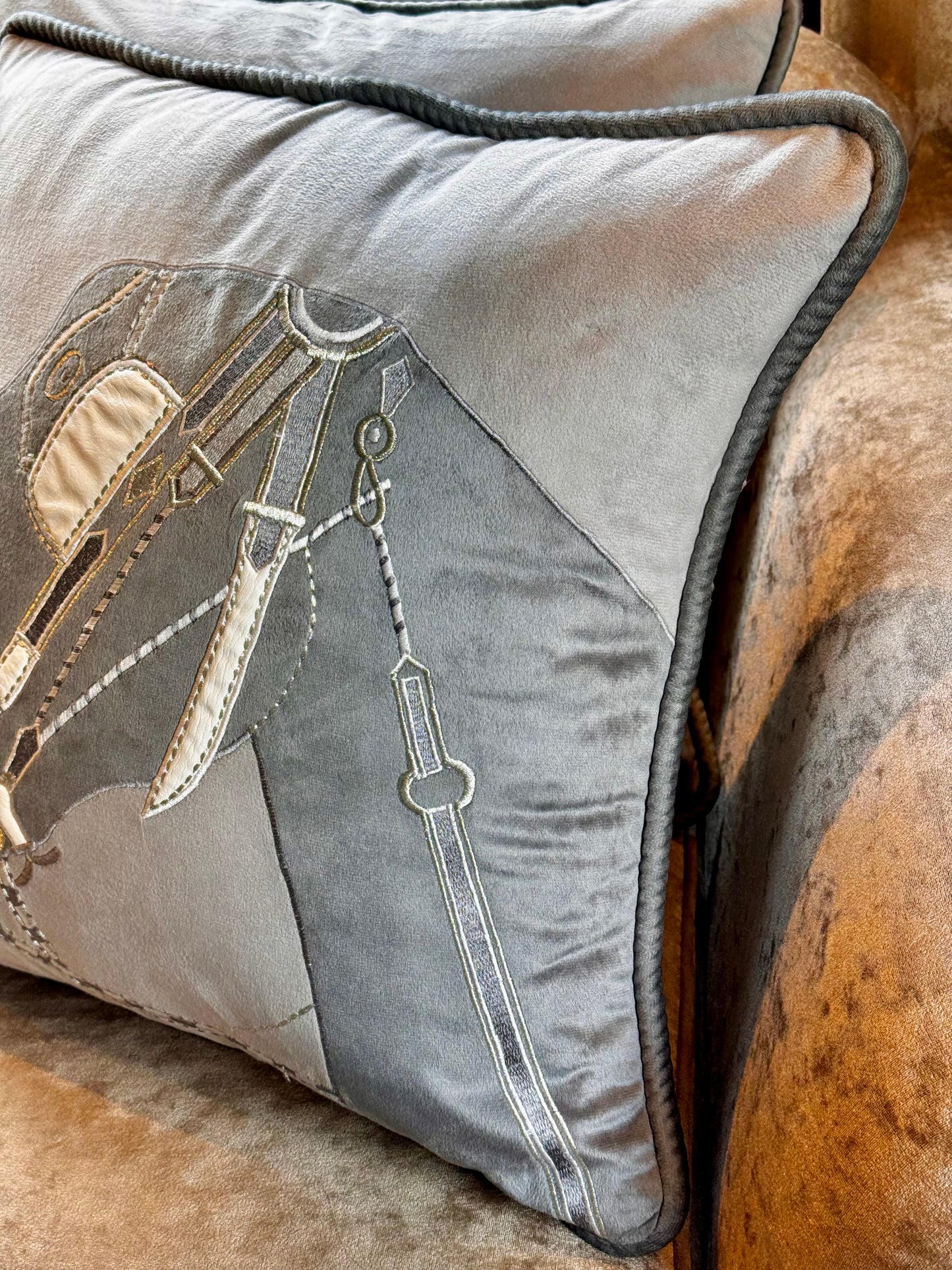 The Grey Horse Cushion Cover