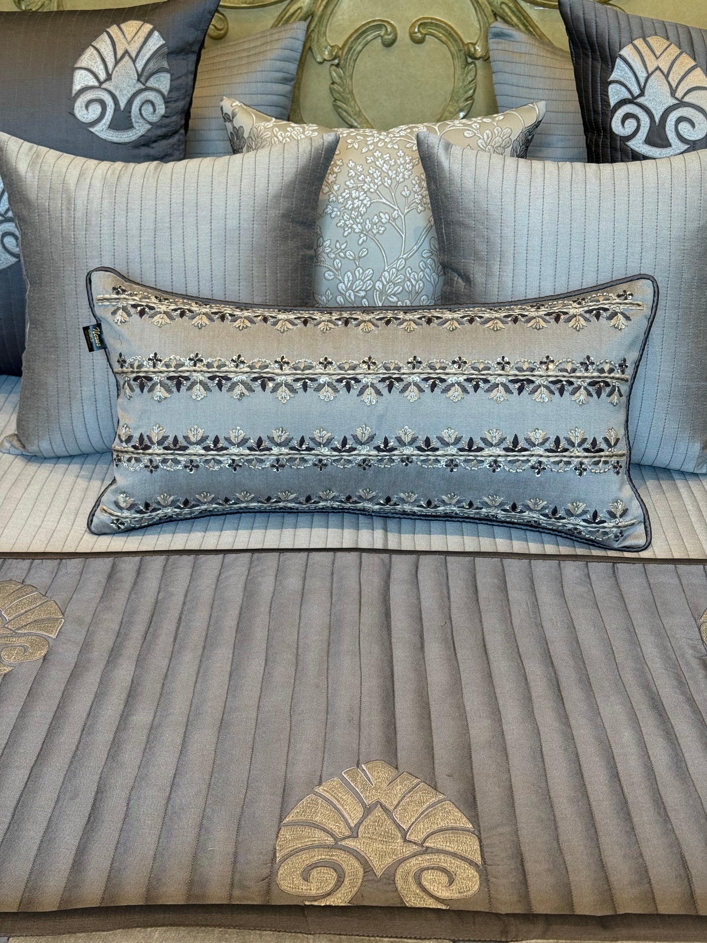 The Grey Artisanal Quilt Set