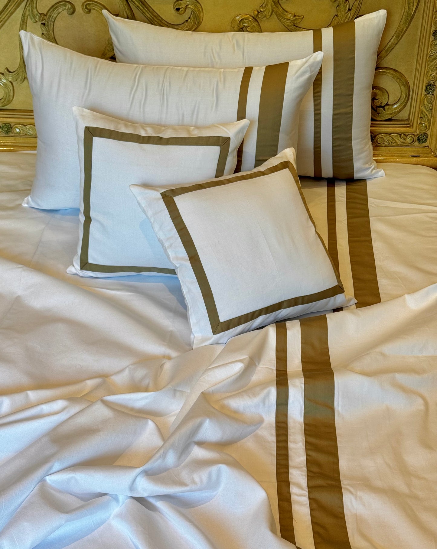 The Olive Stripe Bedsheet