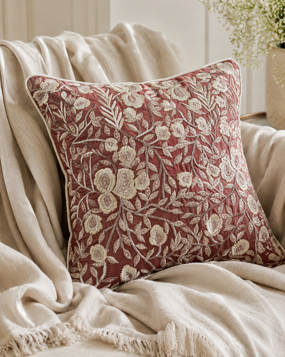 The Rust Rosabelle Cushion Cover