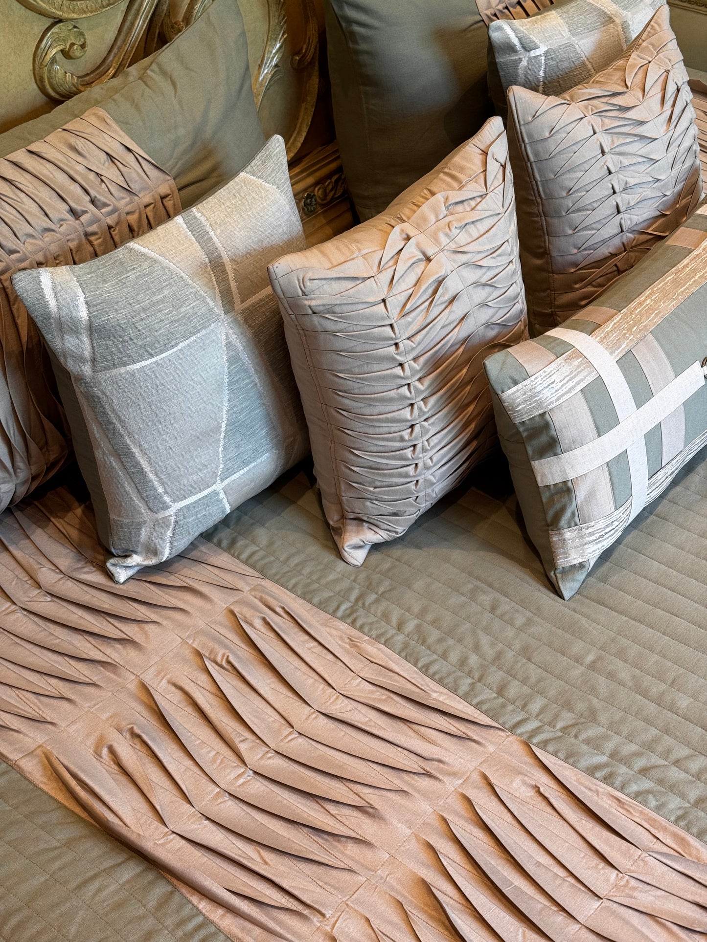 The Sage Pleat Bedding Set