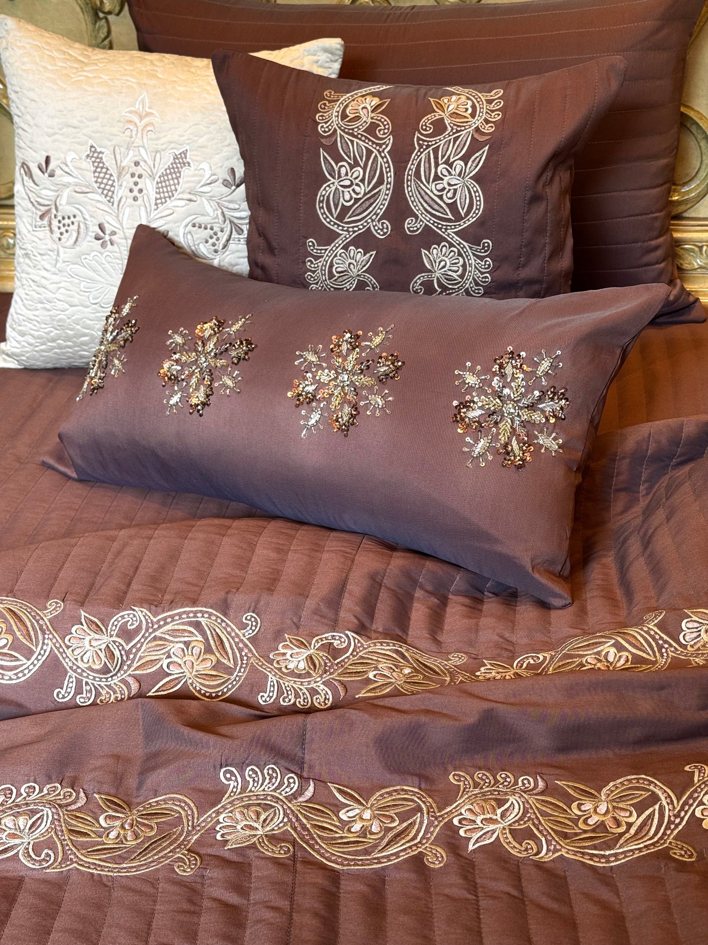 The Cocoa Fleur Bedding Set
