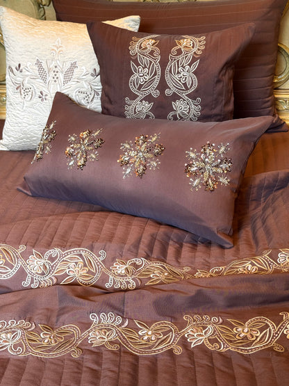 The Cocoa Fleur Bedding Set