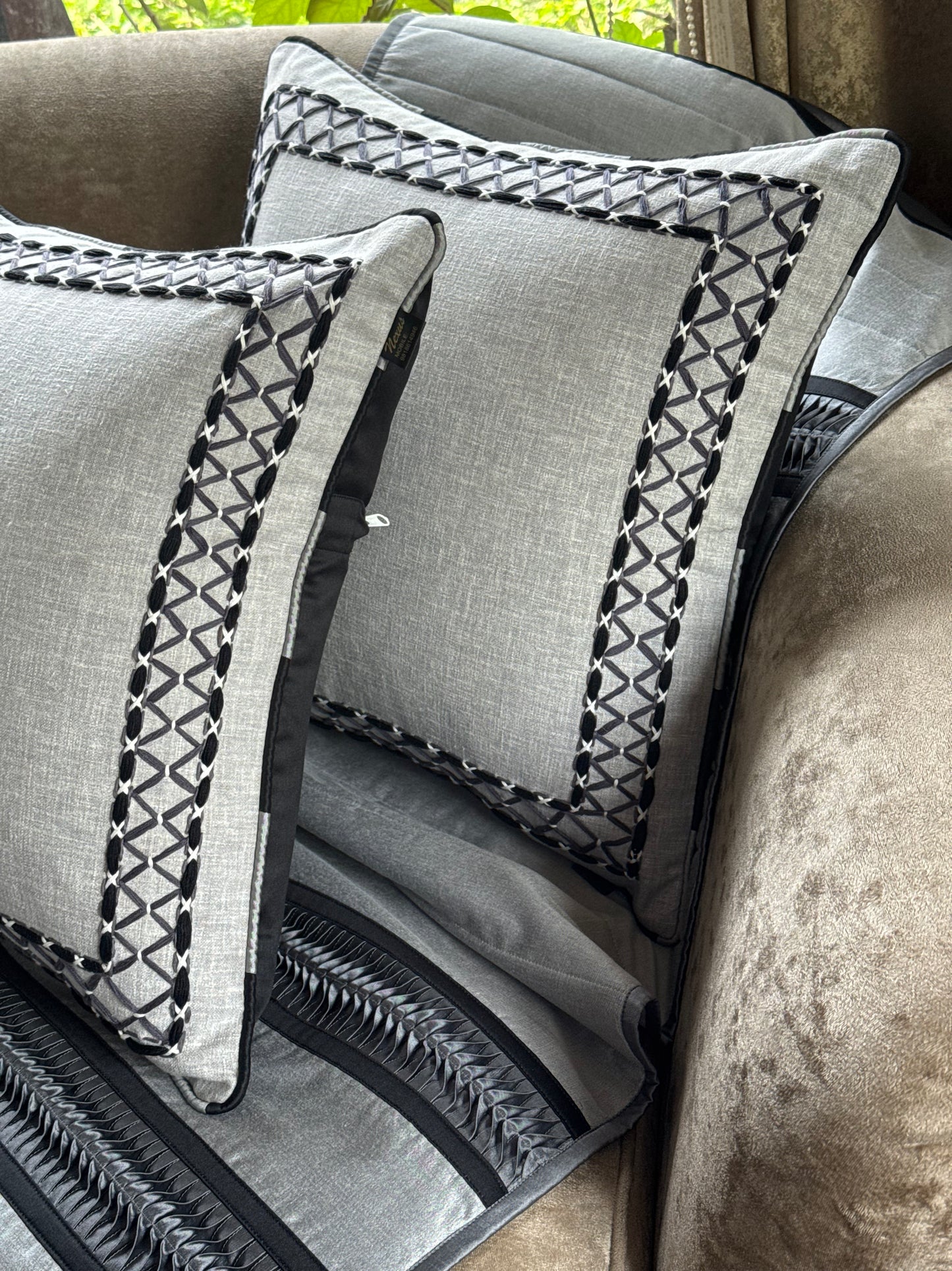 The Grey Anchor Cushion Cover