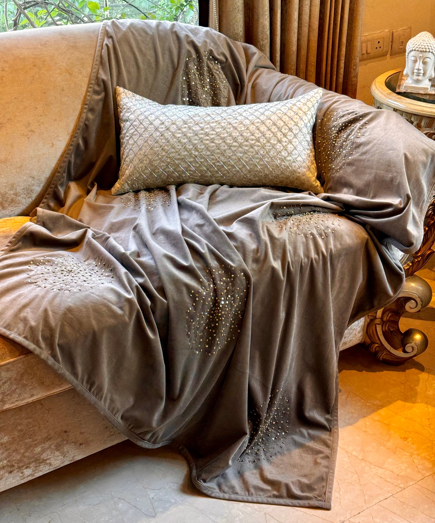 The Brown FireWorks Throw