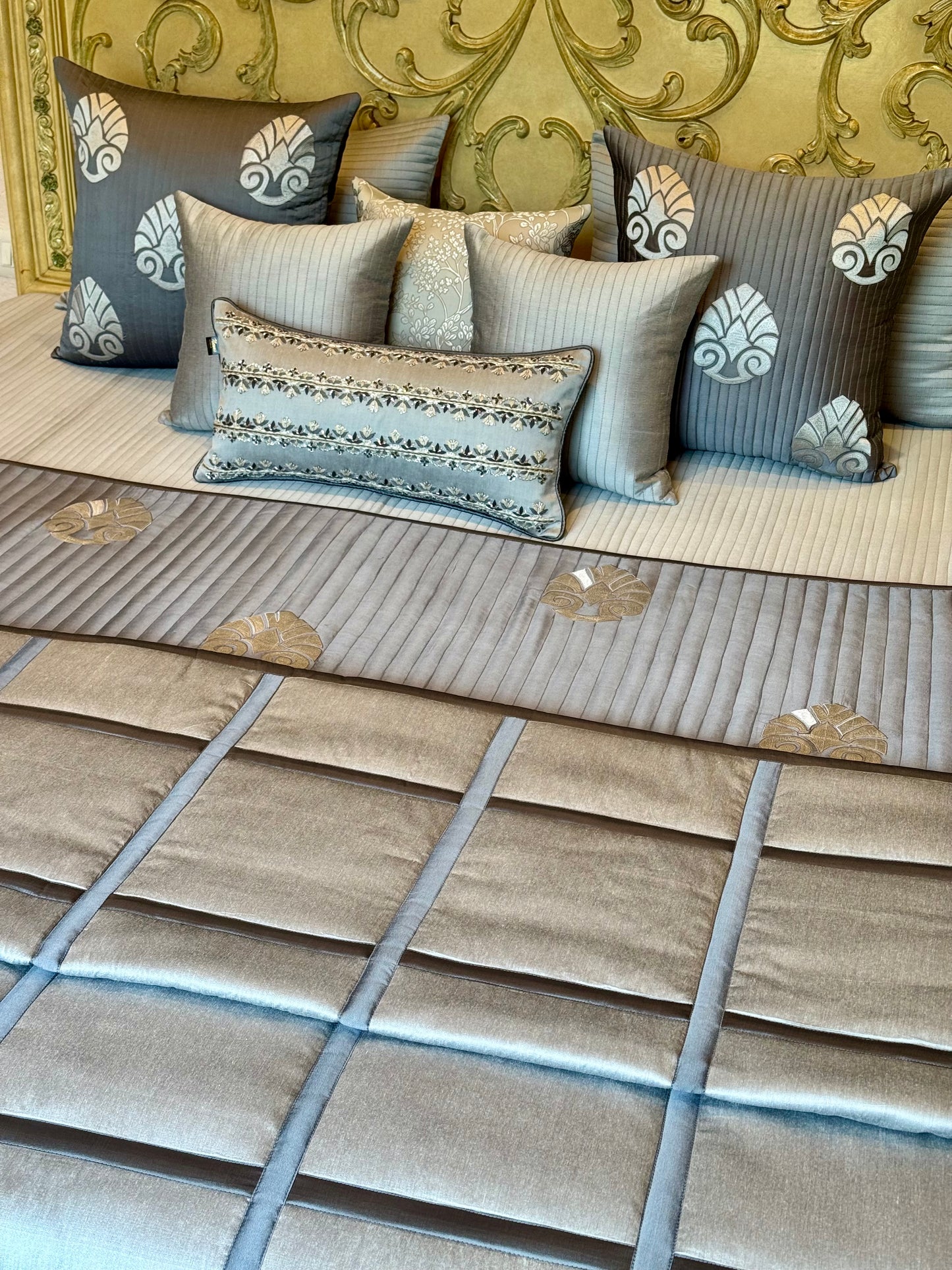 The Grey Artisanal Quilt Set