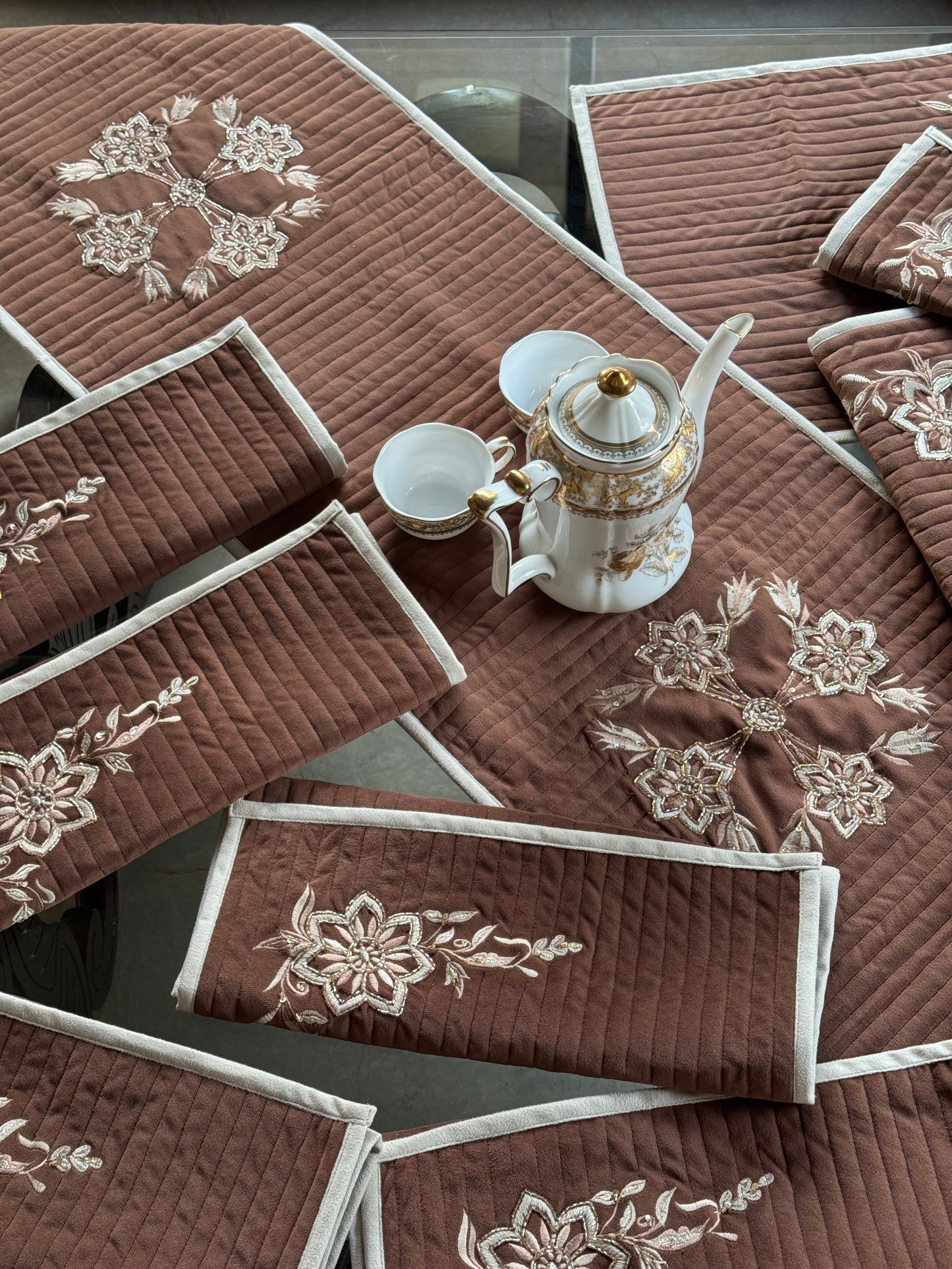 The Rust Botanic Table Linen