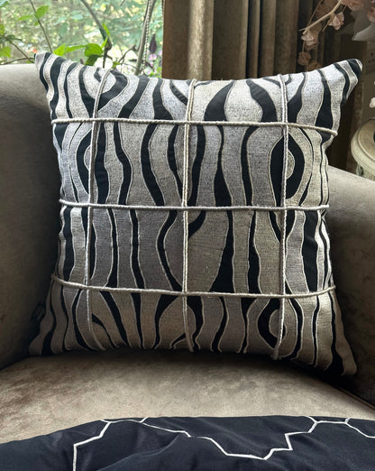 The Black Scales Cushion Cover