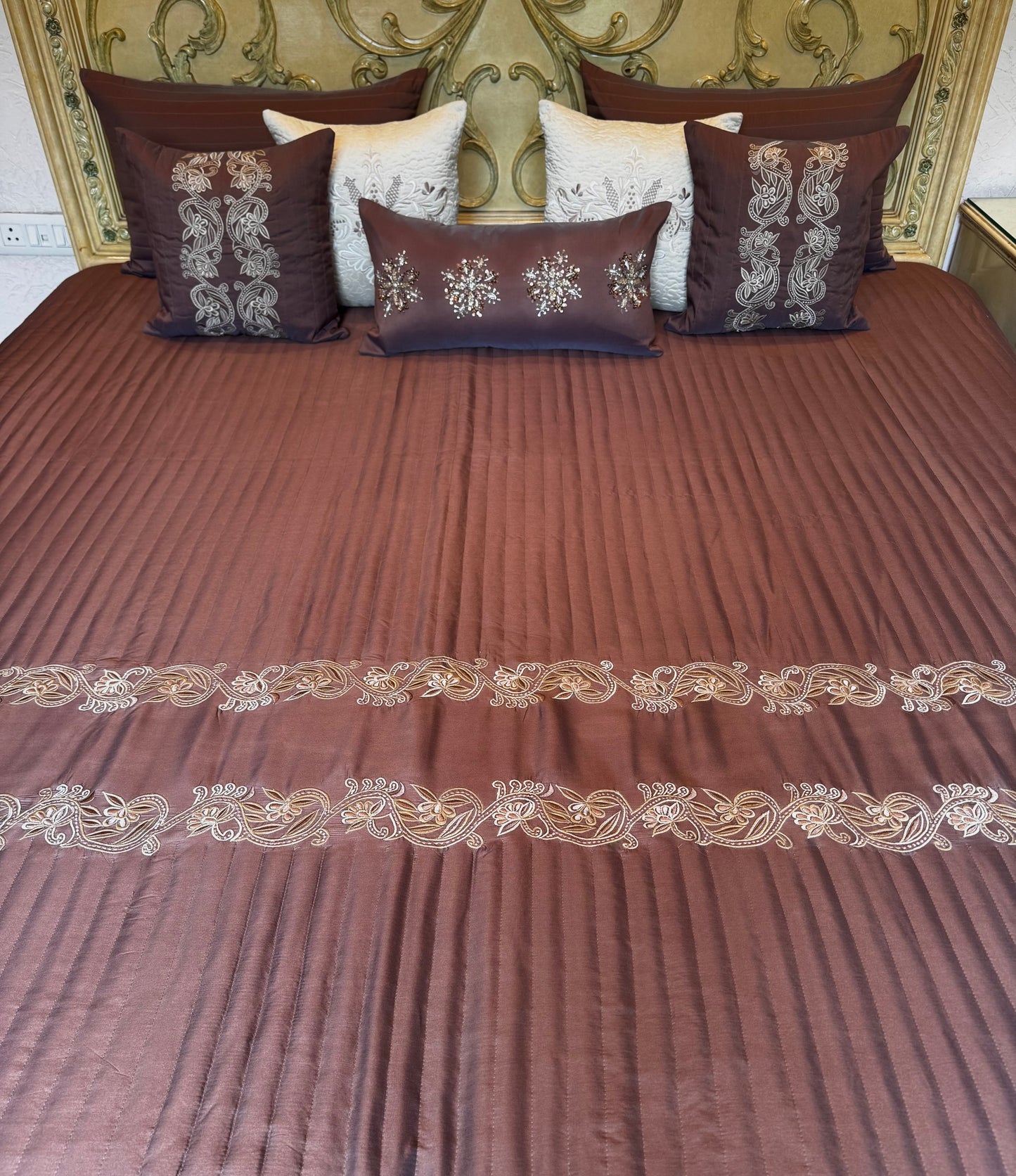 The Cocoa Fleur Bedding Set