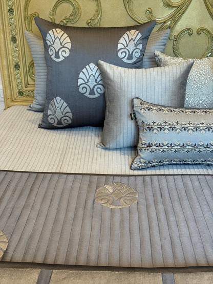 The Grey Artisanal Quilt Set