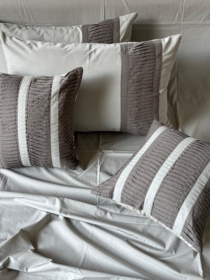 The Grey Pleat Bedsheet
