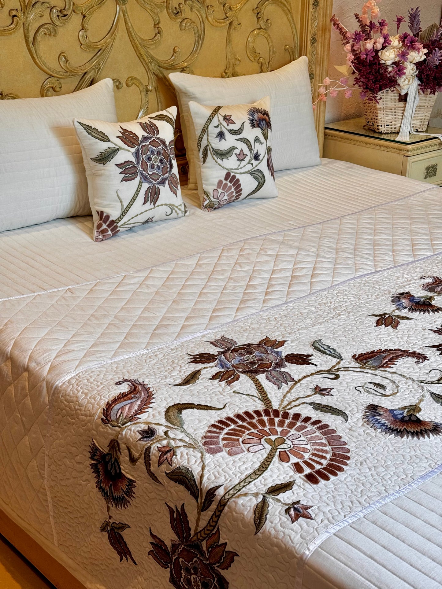 The Mughal Bloom Bedding Set