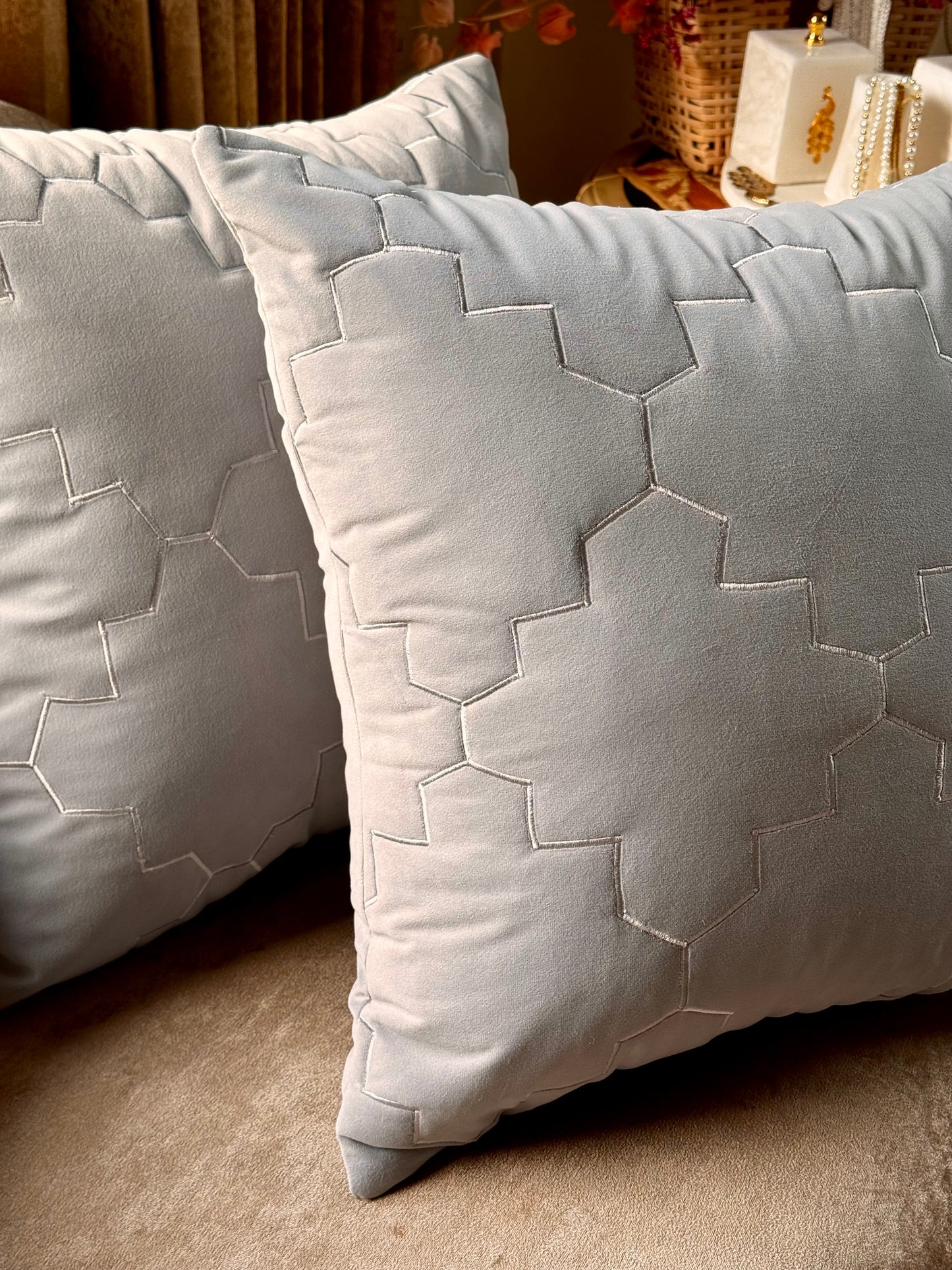 The Grey Mirage Cushion Cover