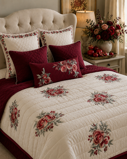 The Grand Pomegranate Quilt Set