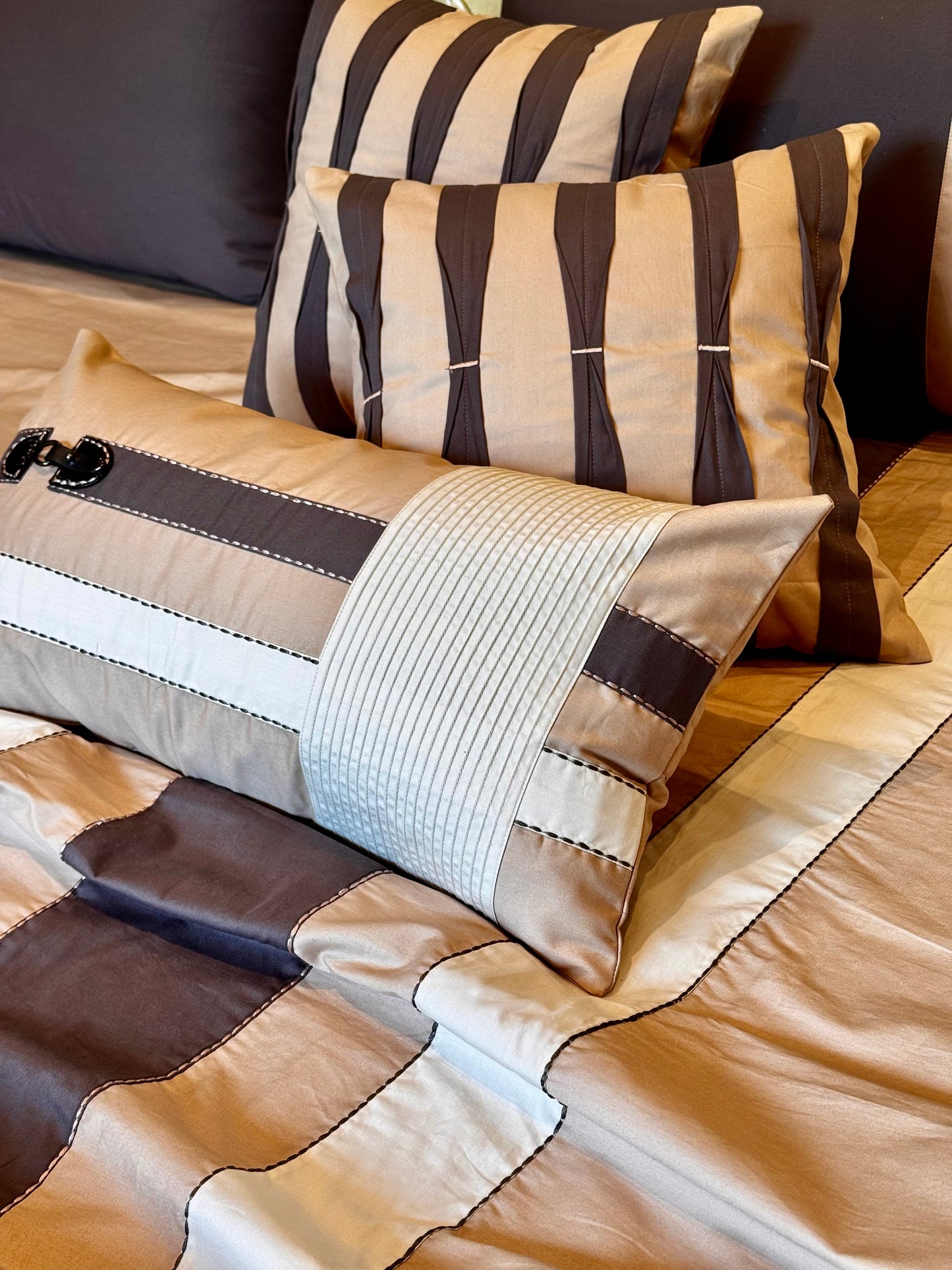 The Beige Monaco Bedsheet Set