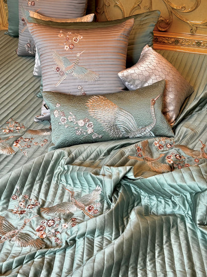 The Green Bird Bedding Set
