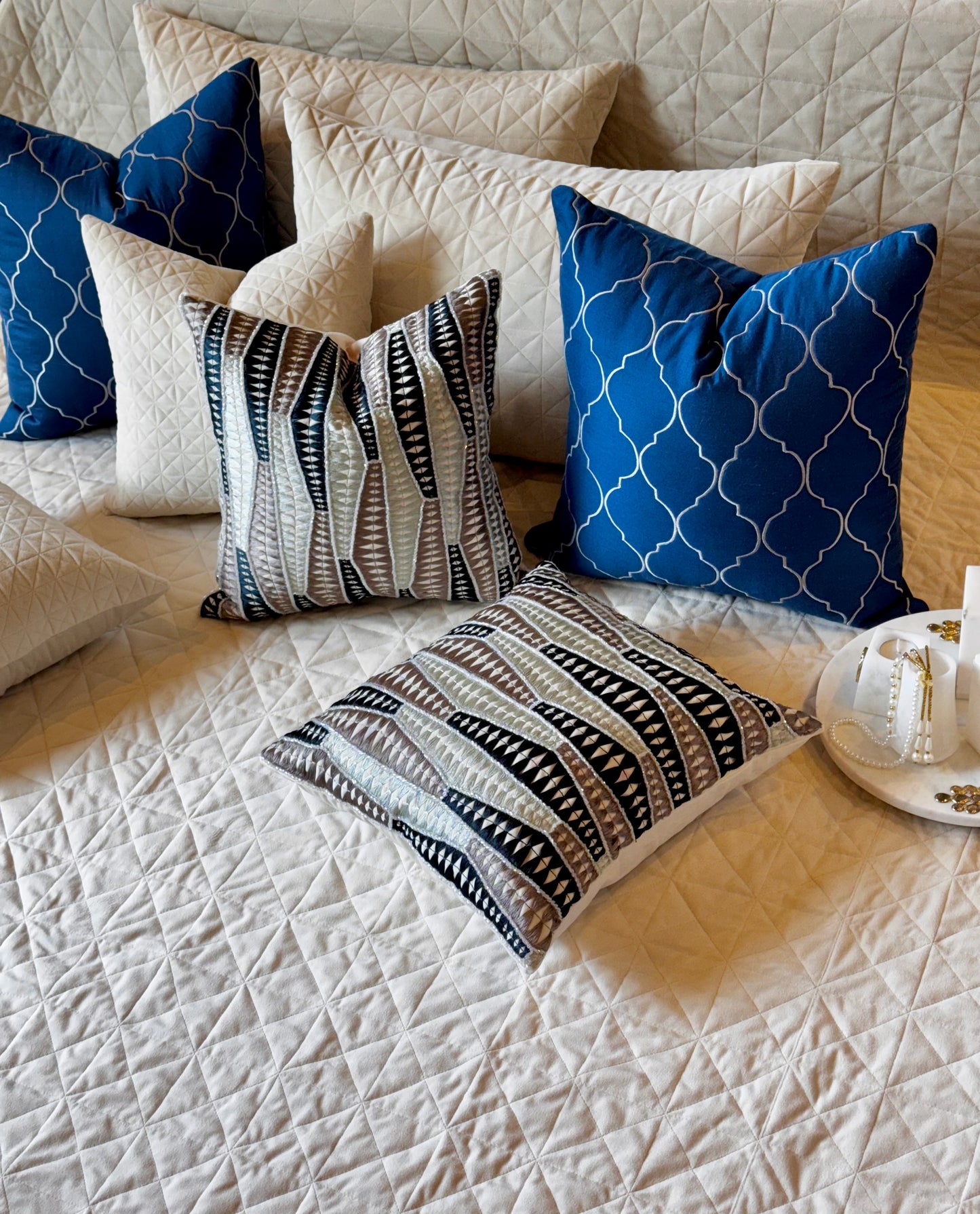 The Off-White Azra Bedding Set