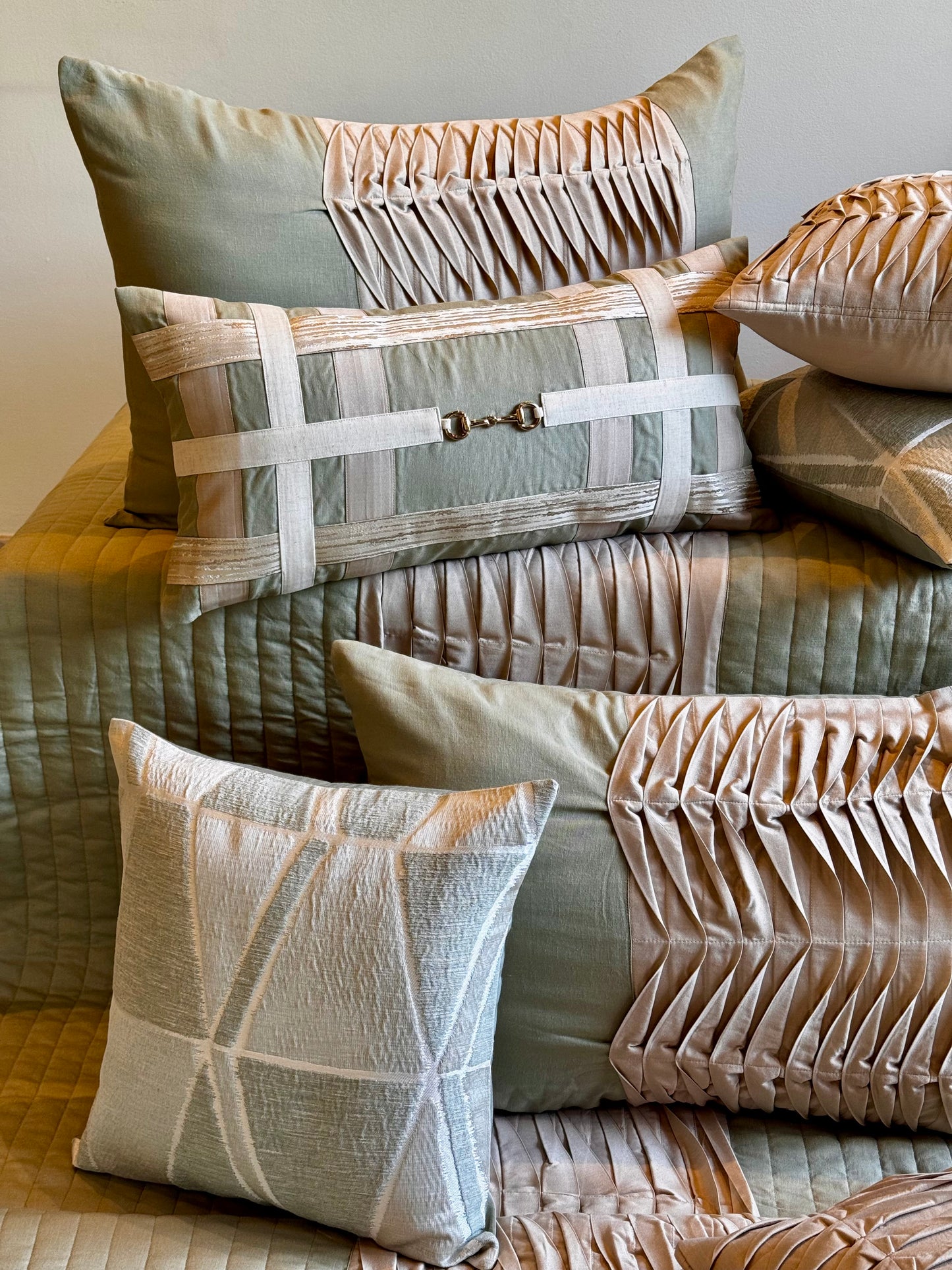 The Sage Pleat Bedding Set