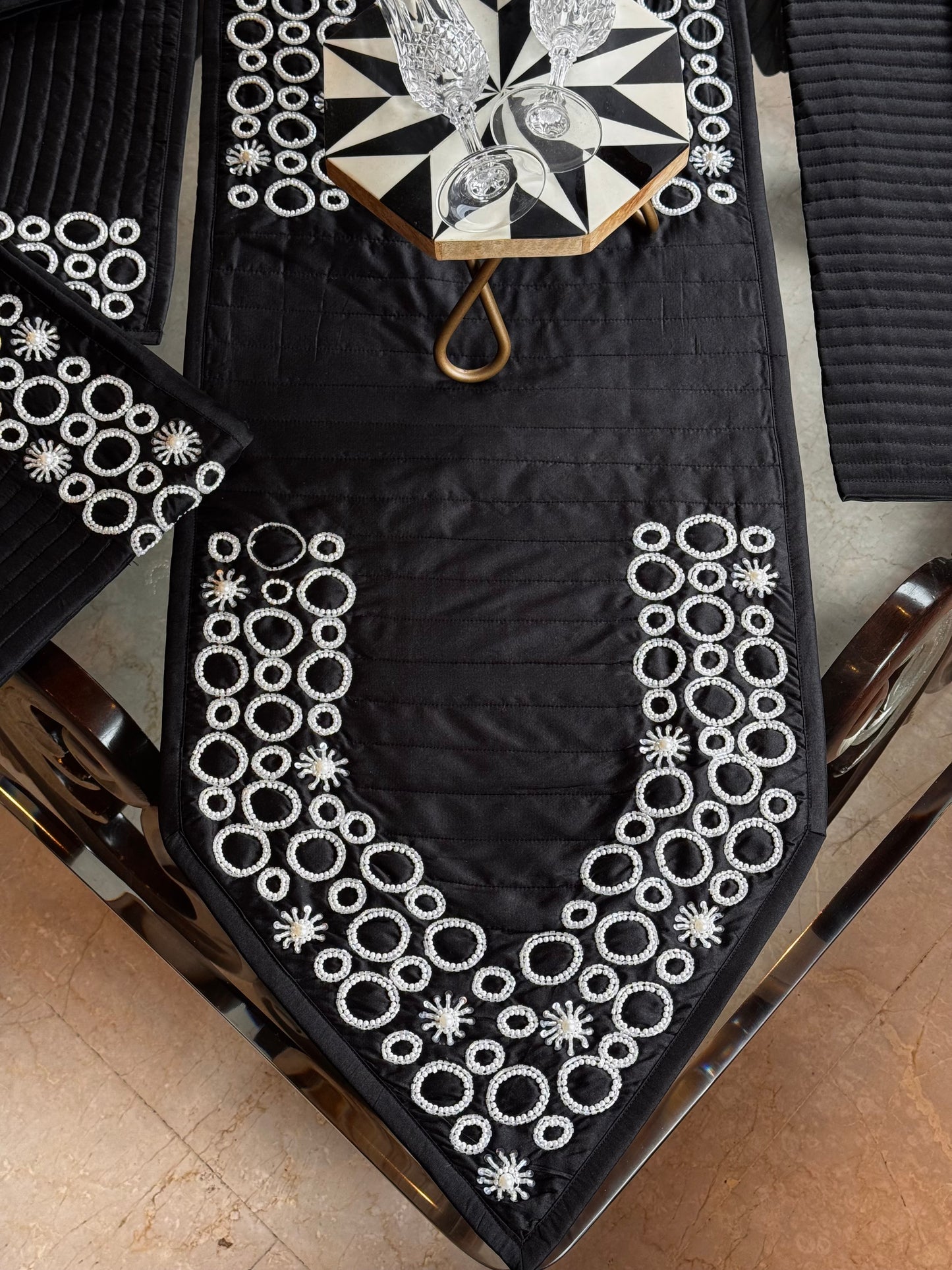 The Black Roman Table Linen