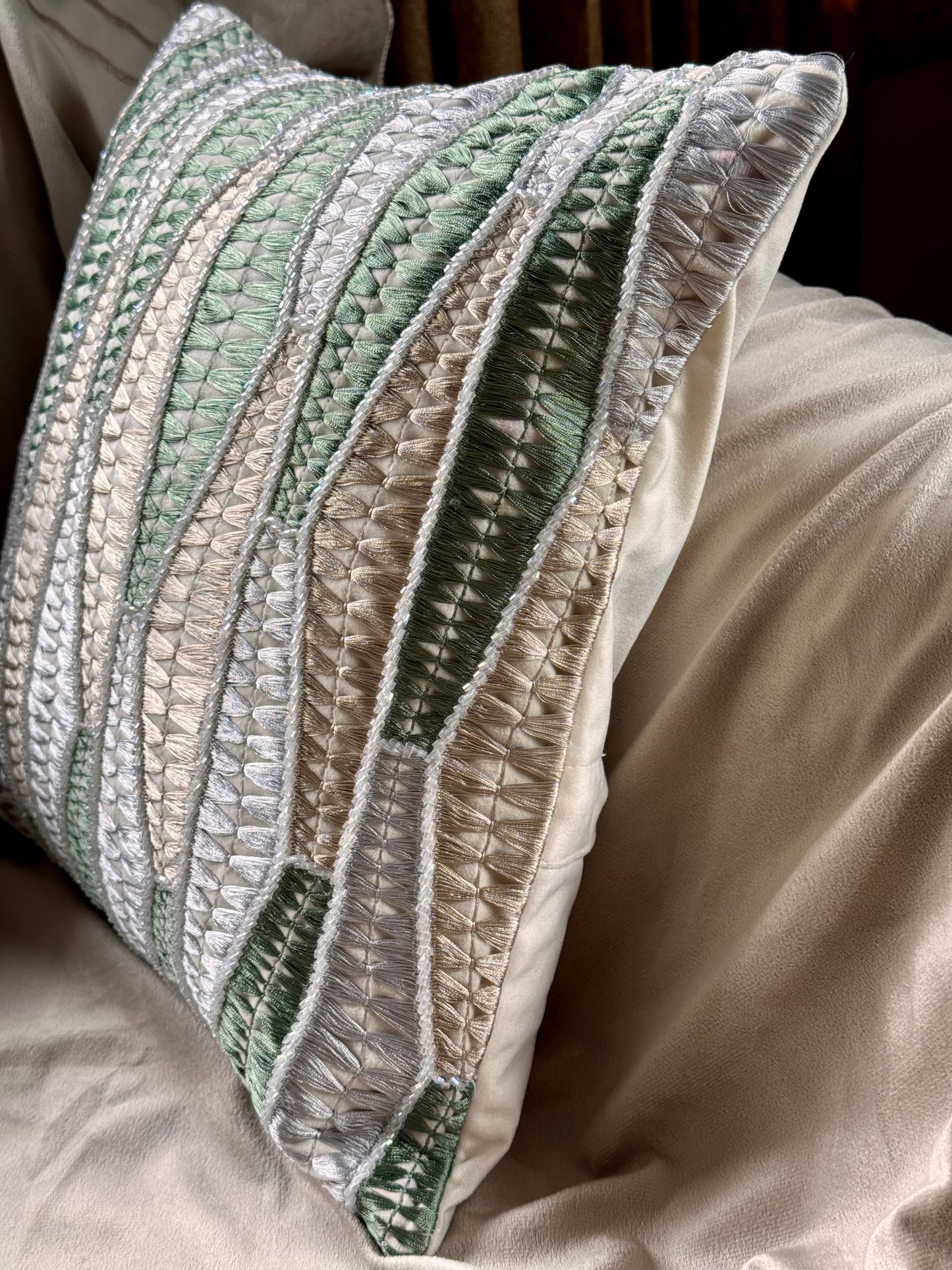 The Lime Azra Cushion Cover