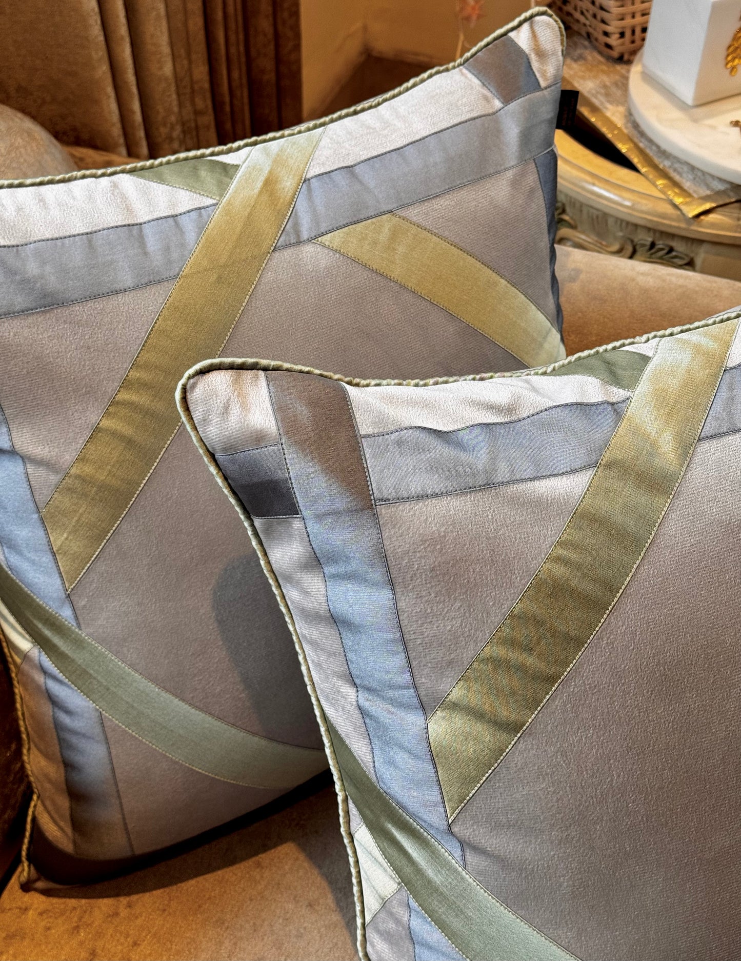 The Grey Green Hermes Cushion