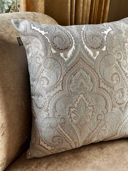 The Sapphire Paisley Cushion Cover